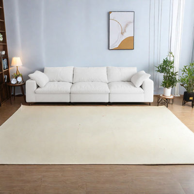 Luxurious Oversized 3-seater Sofas, Down-filled Modular Couch For Spacious Living Room