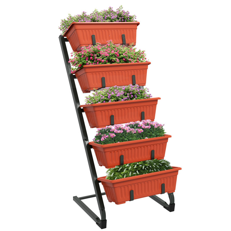 Lit de jardin surélevé vertical avec 5 boîtes Sevasta