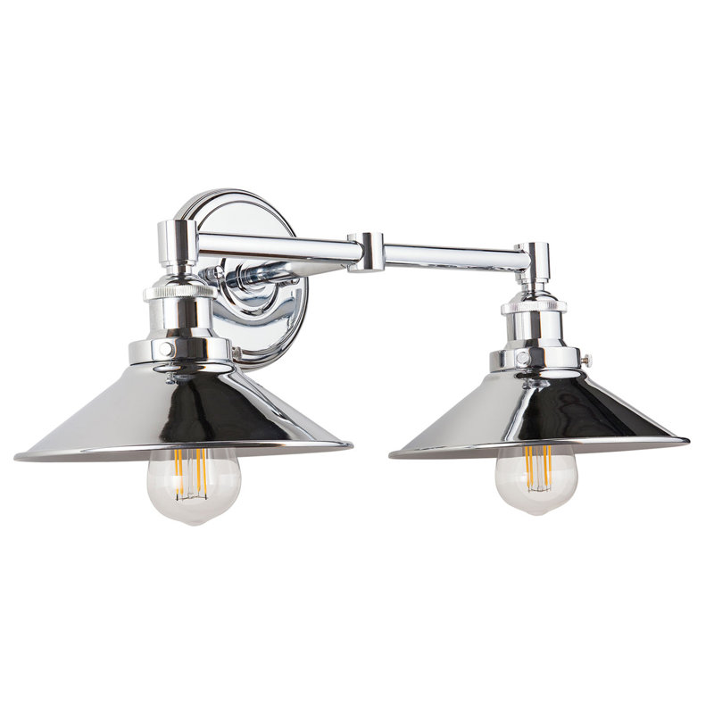 Balakrishna 2 - Light Dimmable Vanity Light, 2 Lights, Polished Chrome