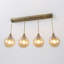 Luminaire suspendu sphère 4 lumières Aurelius