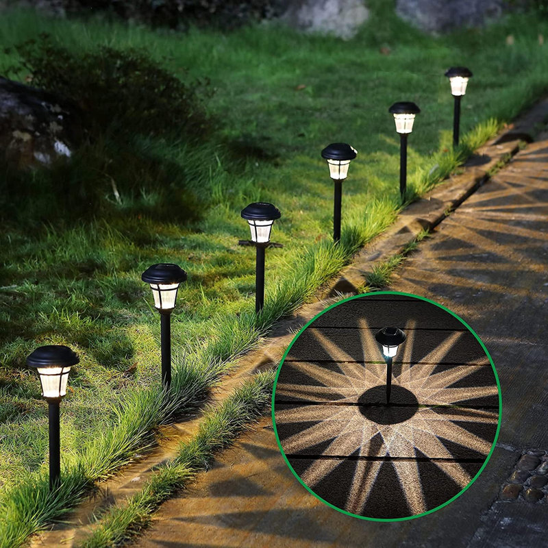 MAGGIFT Solar Pathway Lights, Outdoor Waterproof Garden and Yard Decor, 8-Pack
