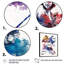 Trois joueurs de hockey pendant la partie I - Impression sur toile-86493015-86493020