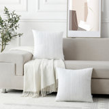 Farmhouse Knitted Modern Embossed Patterned Pillow Cover