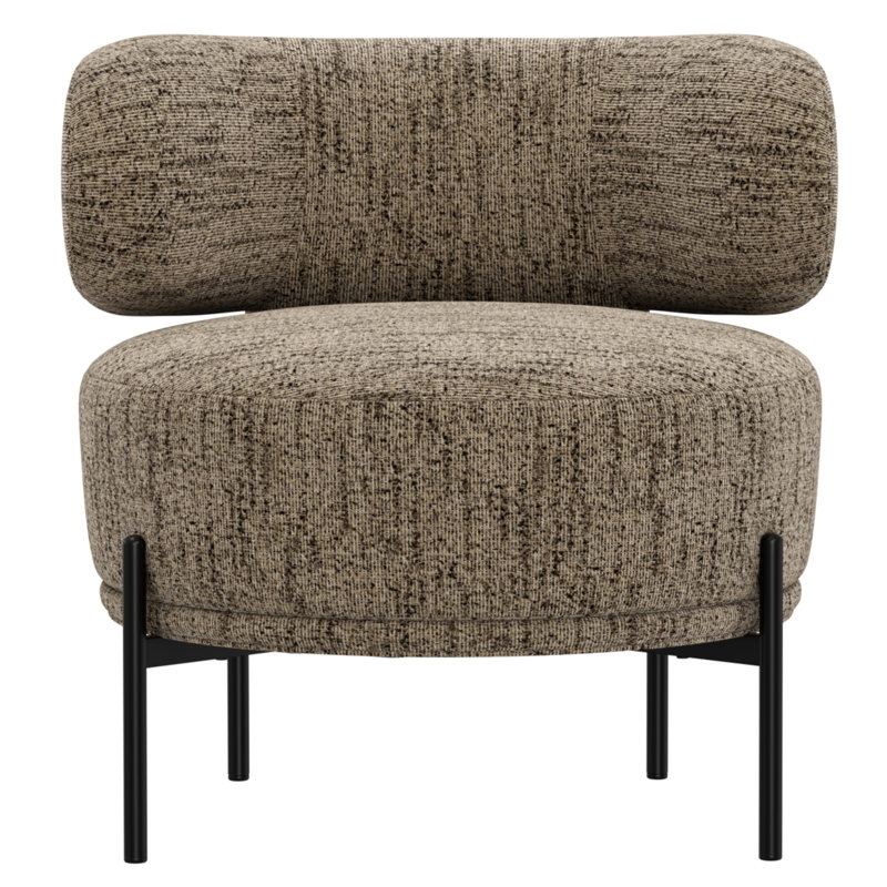 Fauteuil d'appoint beige moderne, Earth Brown