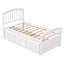 Lit plateforme avec rangement Coverson, lit en bois massif avec 6 tiroirs-624998690