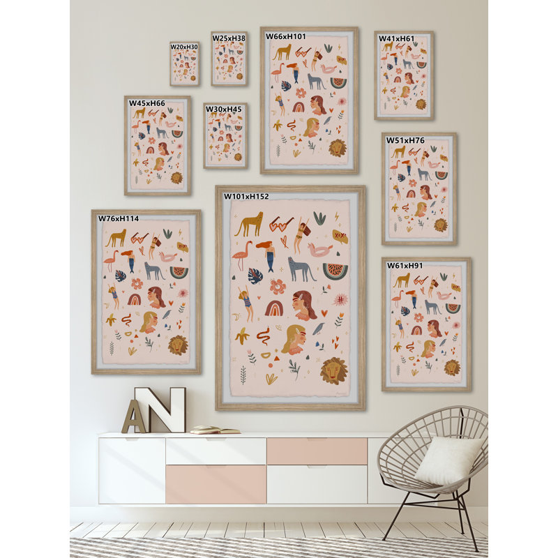Ridge Formation - Single Picture Frame Painting, 61cm H x 41cm W x 3.81cm D