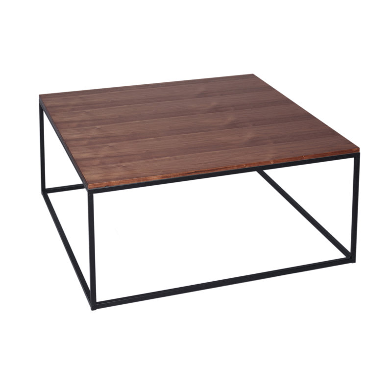 Licata Sled Coffee Table, 40.1 cm H x 90 cm W x 90 cm D, Marble / Polished