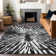 Premium Machine Washable Prisco Black Rug