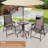 Bevard 2 - Person Patio Dining Set Umbrella Hole Included Round Table