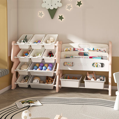 Versatile Kids' Toy Storage Cabinet with Multiple Compartments for Organized Play