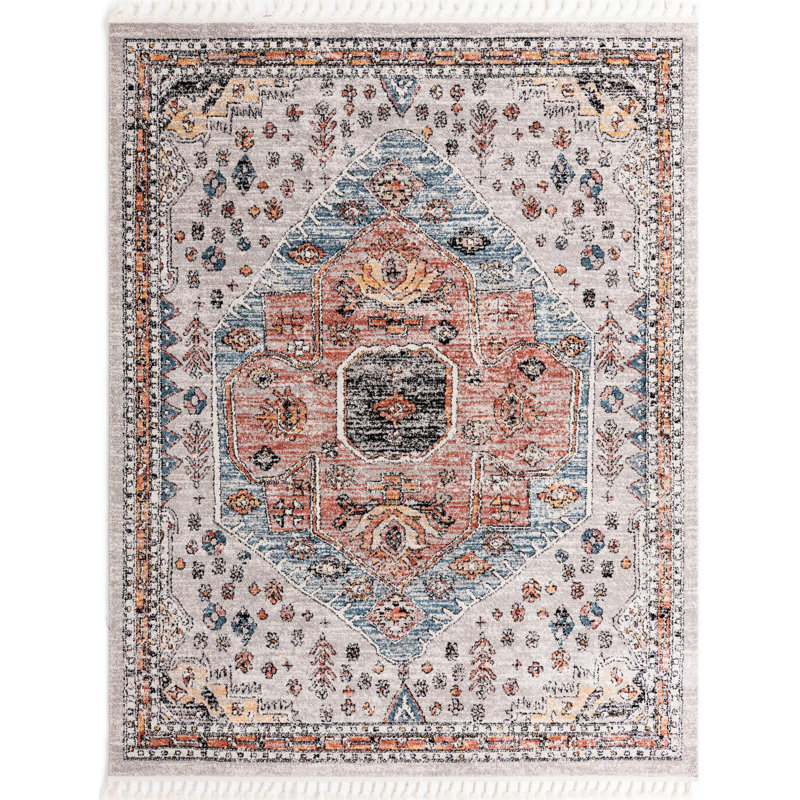 Tapis gris Albia, Rectangle 3 pi 3 po x 5 pi 3 po