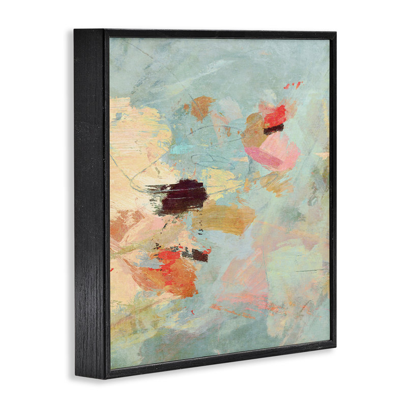 «Sweep Subtle Abstraction», estampe numérique, conception de Suzanne Nicoll, Giclée encadrée noir minuit, H 12 po x l 12 po