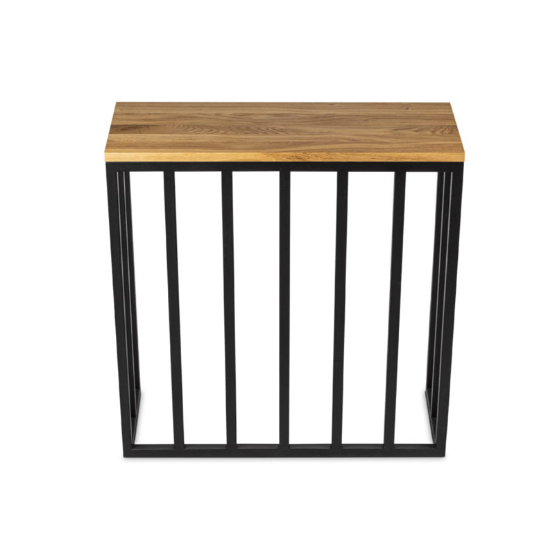 Mcgann 80cm Solid Wood Top Console Table
