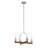 Volfango 4 - Light Steel Dimmable Empire Chandelier