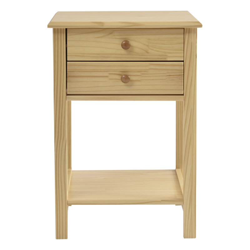 Adaryl 17.7'' W Solid Wood Nightstand, Natural