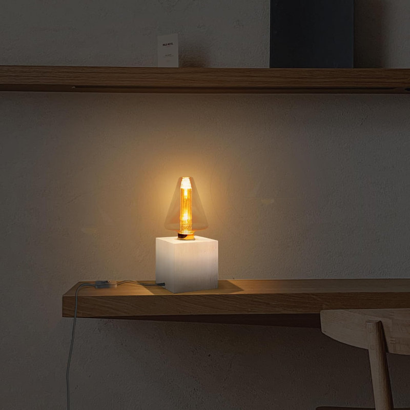 Vintage Tubular E27 Edison Screw Light Bulb Non Dimmable Decorative Bulbs Amber Glass Warm White, Retro E27 Screw Bulb