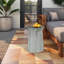 Tables de bout d'extérieur en ciment pour patio