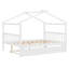 Lit double en bois avec lit gigogne simple, blanc (VIEUX SKU: LP000305AAK)-1418985673