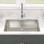 Évier de cuisine encastré à simple cuve en acier inoxydable de calibre 16 avec grille d'évier L 33 po x l 19 po