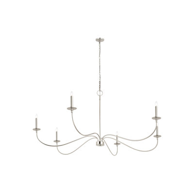 Lustre traditionnel / classique à 6 lumières de style bougie Ajmer