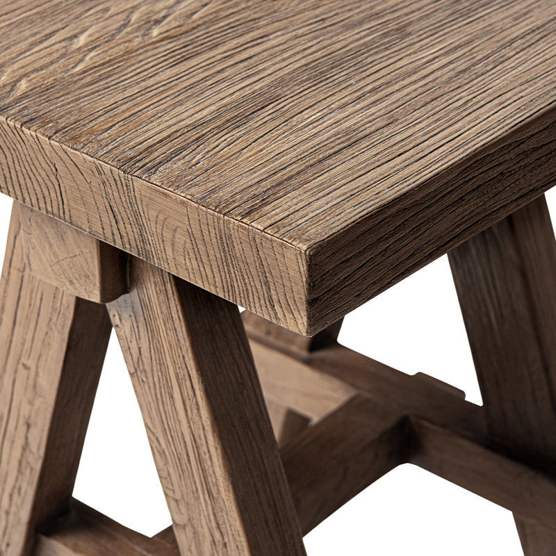 Table d'appoint carrée en orme récupéré 18 po Hawthorne, Brun
