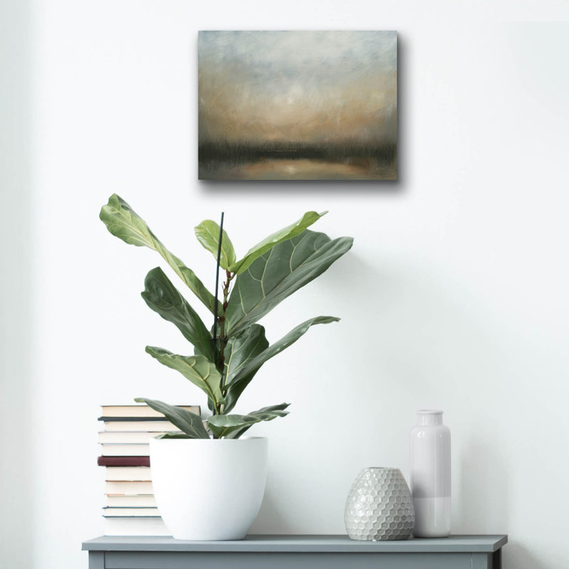  «Evening Landscape» par James Wiens, art mural en verre acrylique, 16 po x 12 po