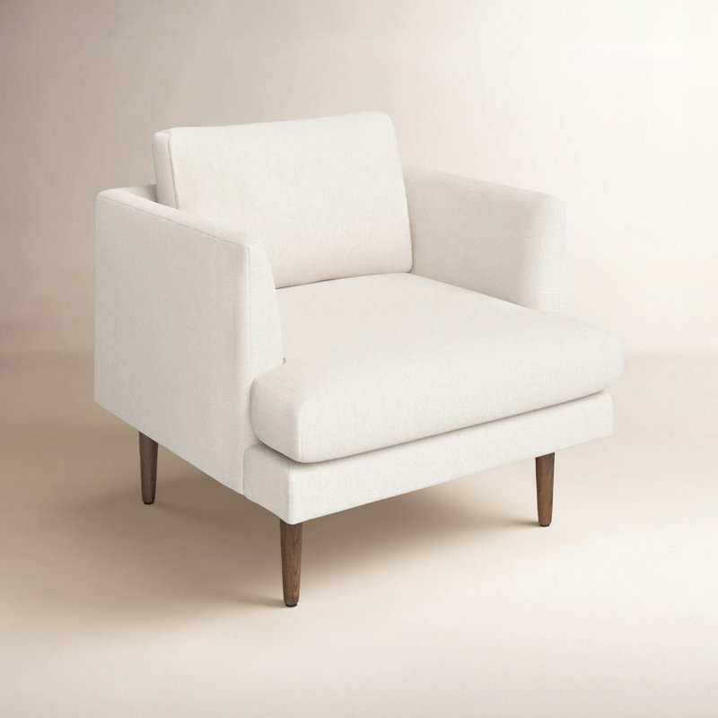 Fauteuil Miller, Mélange de lin ivoire