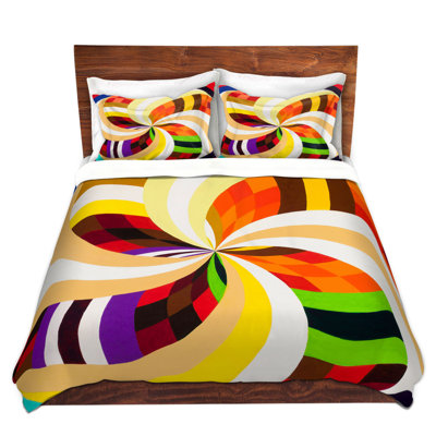 Ensemble de housse de couette DiaNoche en microfibre par Lorien Suarez - Geo Botanicals 24
