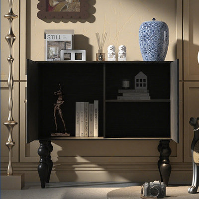 Armoire d'entrée en bois massif rétro français