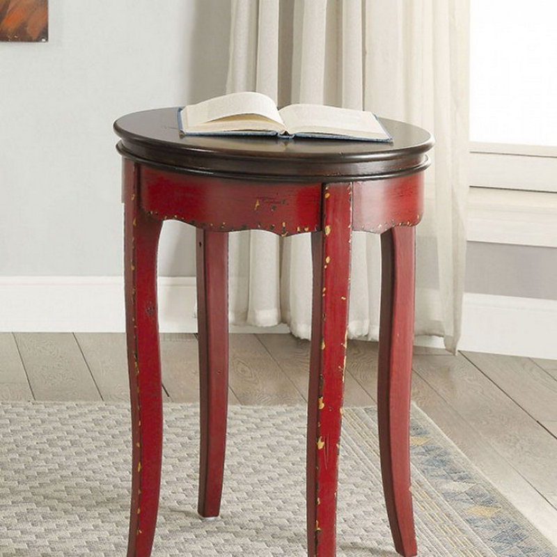 Ardin End Table, Red