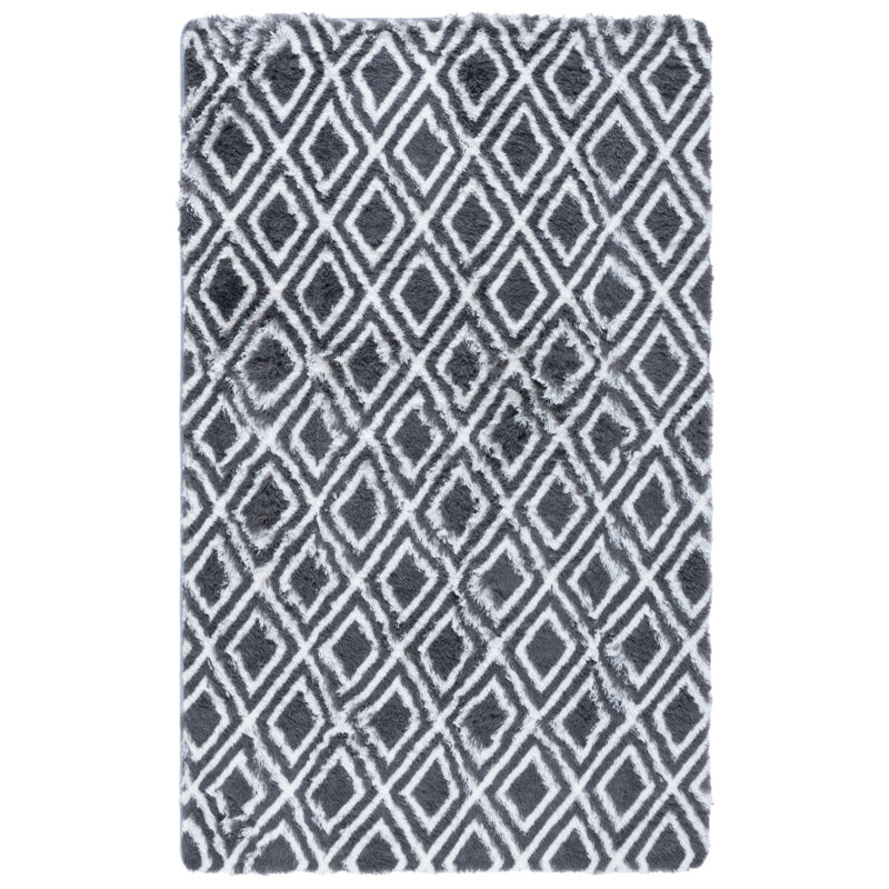 Zoba Shag Performance Geometric Rug, Rectangle 5' x 8'