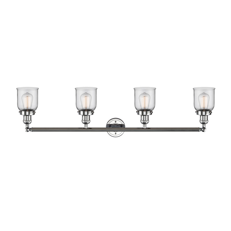 Bell - Éclairage pour meuble-lavabo 4 lumières 42 po, Transparent, Chrome poli, DEL