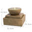 Hand Crafted Weather Resistant Floor Fountain with Light