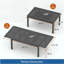 Table de salle à manger extensible en aluminium pour l'extérieur, table de patio toutes saisons