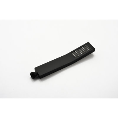 Support mural de pomme de douche 12 po noir mat - Buse autonettoyante pour sortie d'eau non bouchée, compatible avec tous les accoudoirs, conforme aux raccords de tuyauterie American Standard