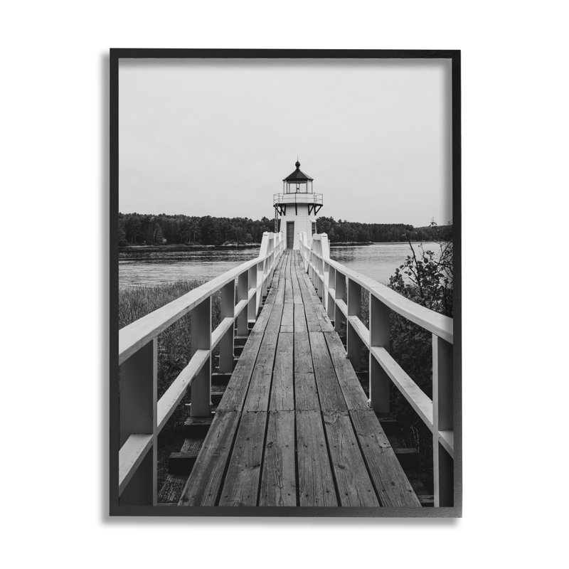 «Ba-103», reproduction encadrée de photo de phare rustique sur toile par Daniel Sproul, H 30 po x l 24 po x P 1,5 po