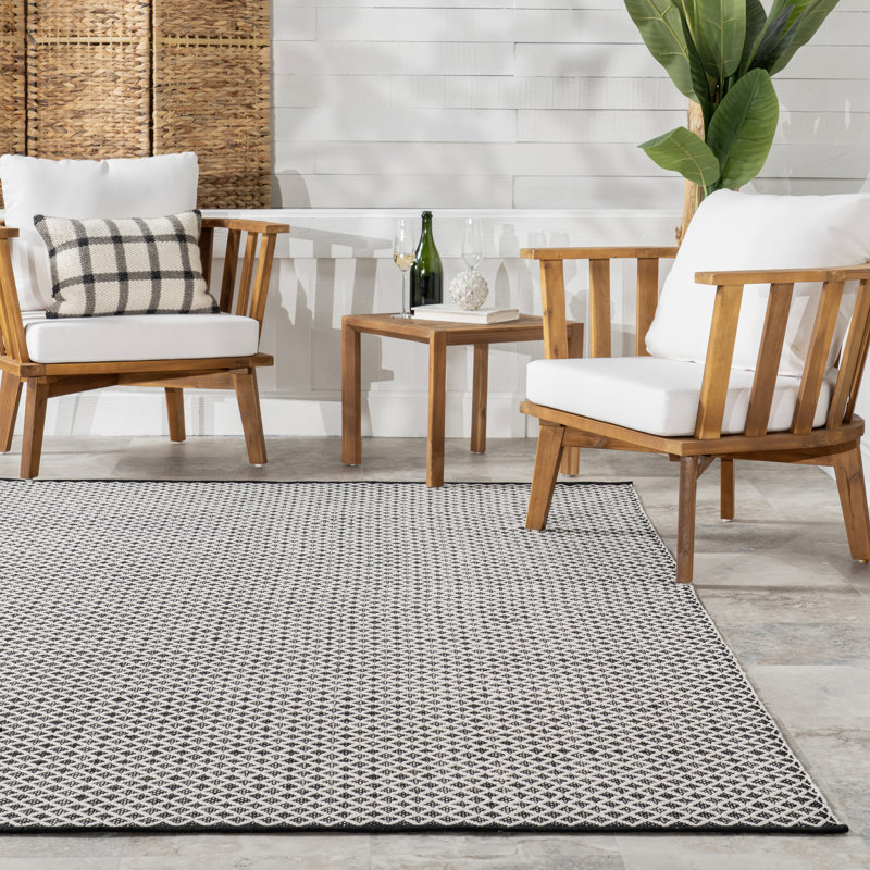 Tapis intérieur / extérieur tissé à la main Home, Tapis de couloir 2 pi 6 po x 8 pi