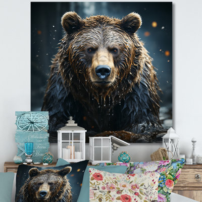Expressionist Portrayal Of A Grizzly Bear - Bear Wall Decor