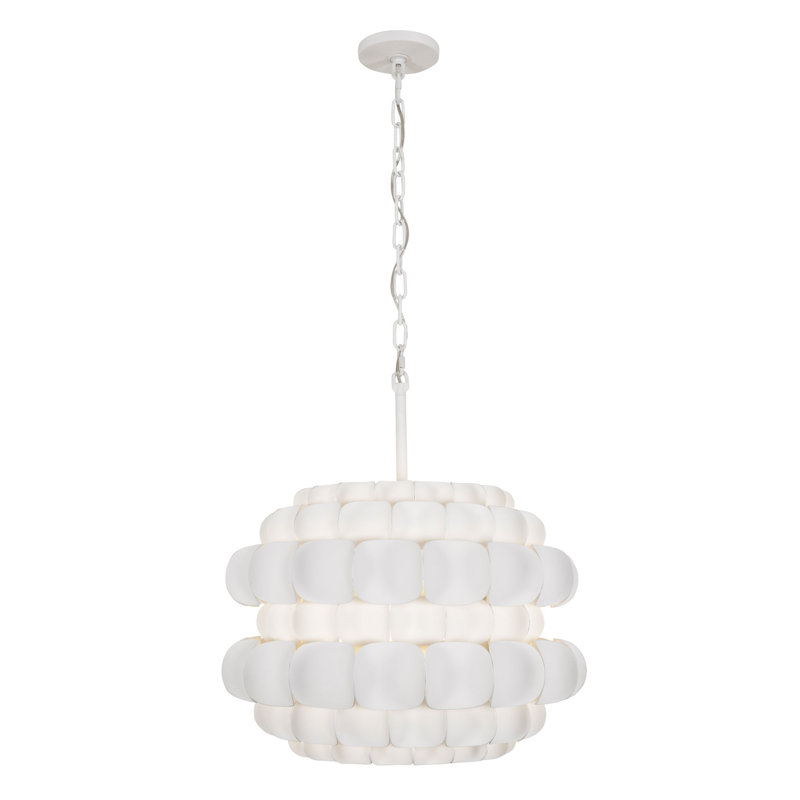 Swoon 3-Light Pendant, Matte White