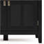 Armoire de rangement large à 4 portes Artisan - noire