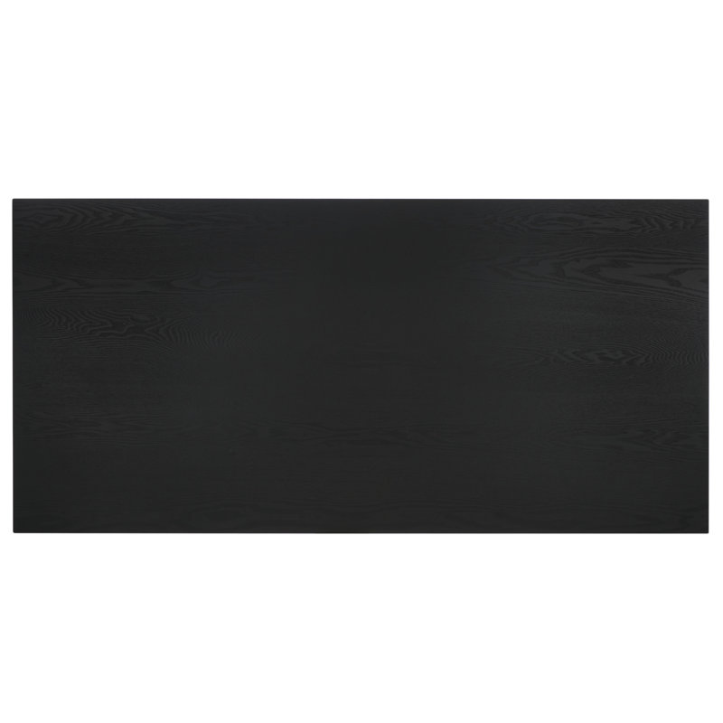 Deborah Solid Wood Writing Desk, Black