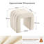 49cm Wide Tufted U-Shaped Solid Colour Standard Ottoman-735623019