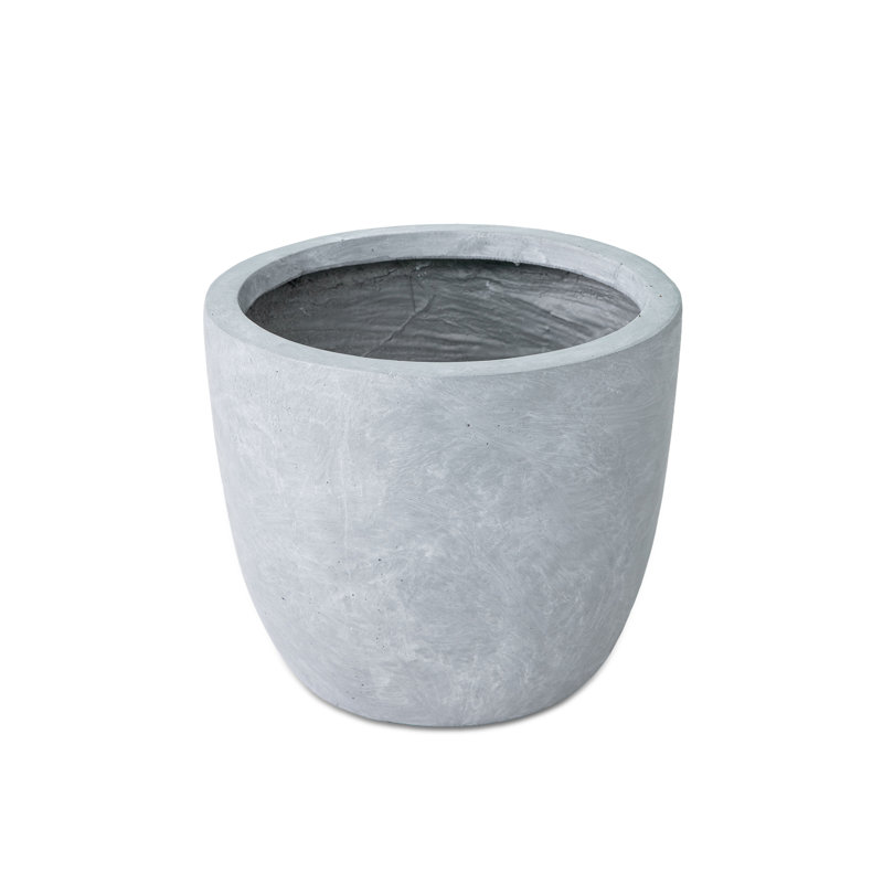 Karola Pot Planter, 12" H x 14" W x 14" D, Cement