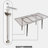 47" - 63" Dining Table, , White Marble Pattern, Black Metal Legs, Creates A Comfortable Atmosphere Modern Industrial Expandable To 63", Texture, For Relaxed