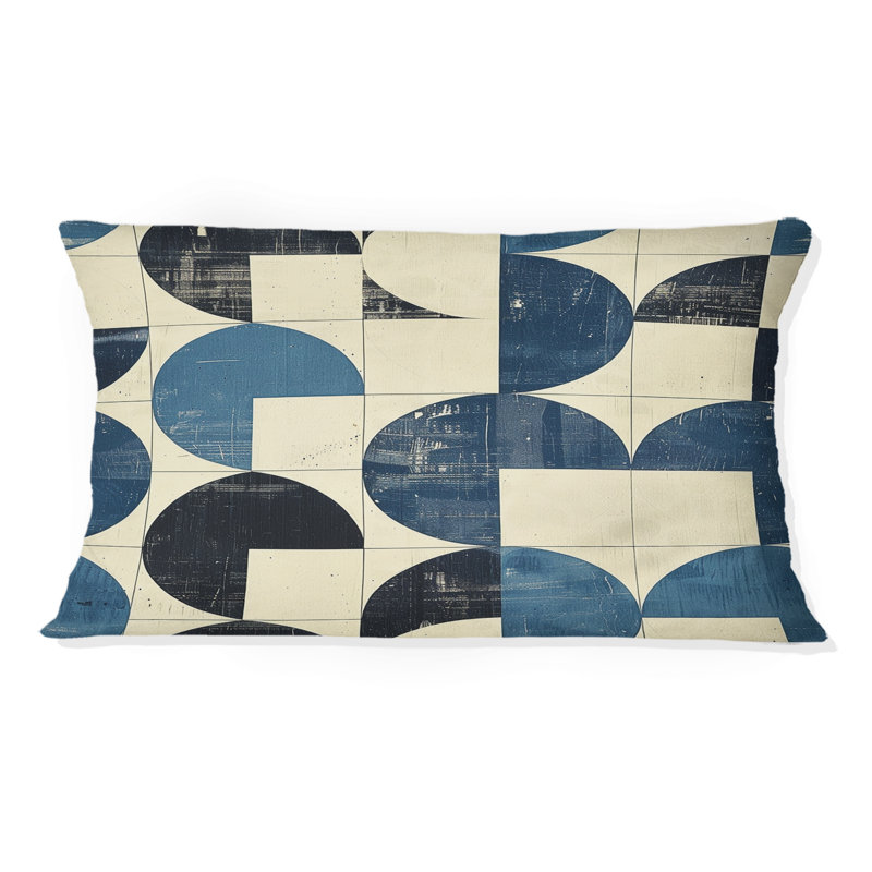 Coussin lombaire ivoire Midcentury Shapes III - Midcentury