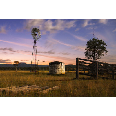 Windmill In The Countryside - Wrapped Canvas Print