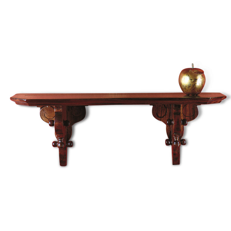 Keen Replicas Mahogany Solid Wood Floating Shelf