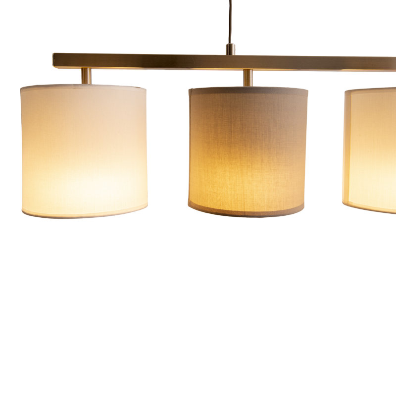 Diega 4 - Light Kitchen Island Pendant, Silver, Grey/White