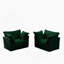 Ensemble de 2 fauteuils confortables et durables avec coussins moelleux et tissu en velours côtelé pour diverses pièces de votre maison-1154721407