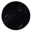 Table de bout ronde Modern Living avec plateau en marbre, canapé en bois massif, brun / noir